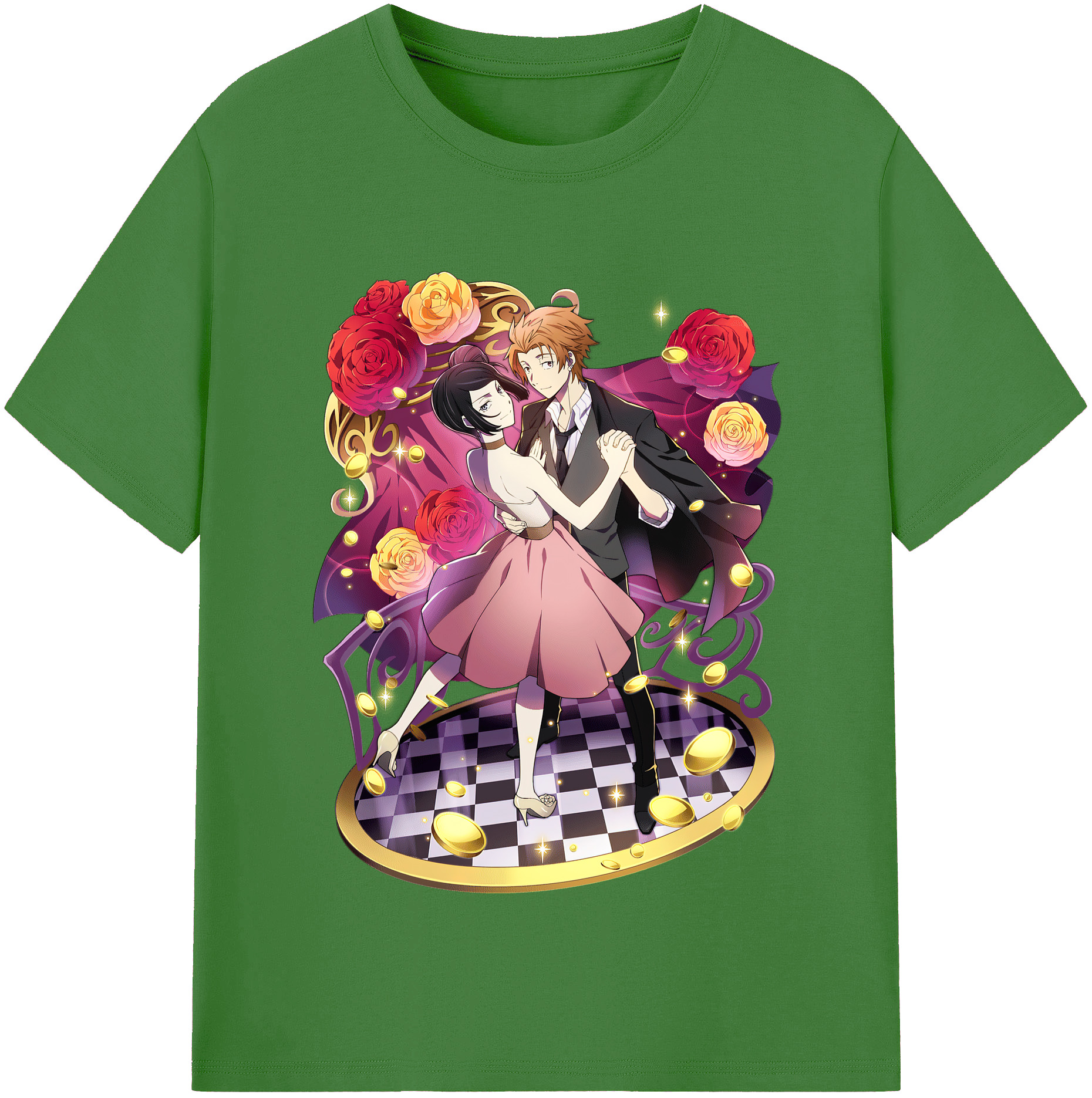 （画像用） 文豪ストレイドッグス Bungo Stray Dogs レディースカジュアルプリントTシャツ（綿100％）
